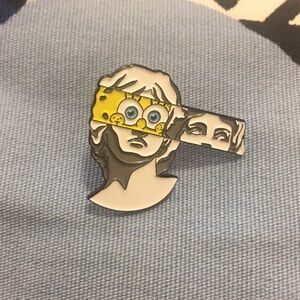 3/$23 Cute Split Sculpture Sponge Bob Pin Brooch